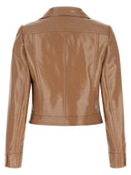 Courrèges Brown Cotton Full-Length Jacket