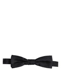 Dolce & Gabbana Men Black 100% Silk Adjustable Neck Papillon Bow Tie