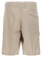 Stone Island Gray Cotton Bermuda Shorts