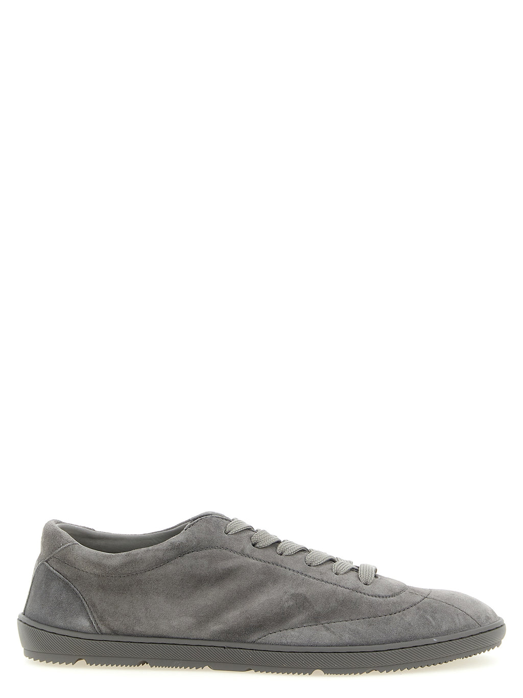 Brunello Cucinelli Gray Calfskin Low Top Sneakers