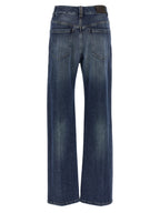 Brunello Cucinelli Blue Cotton Relaxed Fit Jeans