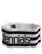 Dolce & Gabbana White Wool Knit #DGmillennials Head Band One Size Hat
