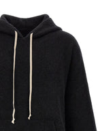 Rick Owens Black Marabou Sweatshirt