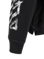 Off-White Black Cotton Sweatshirt