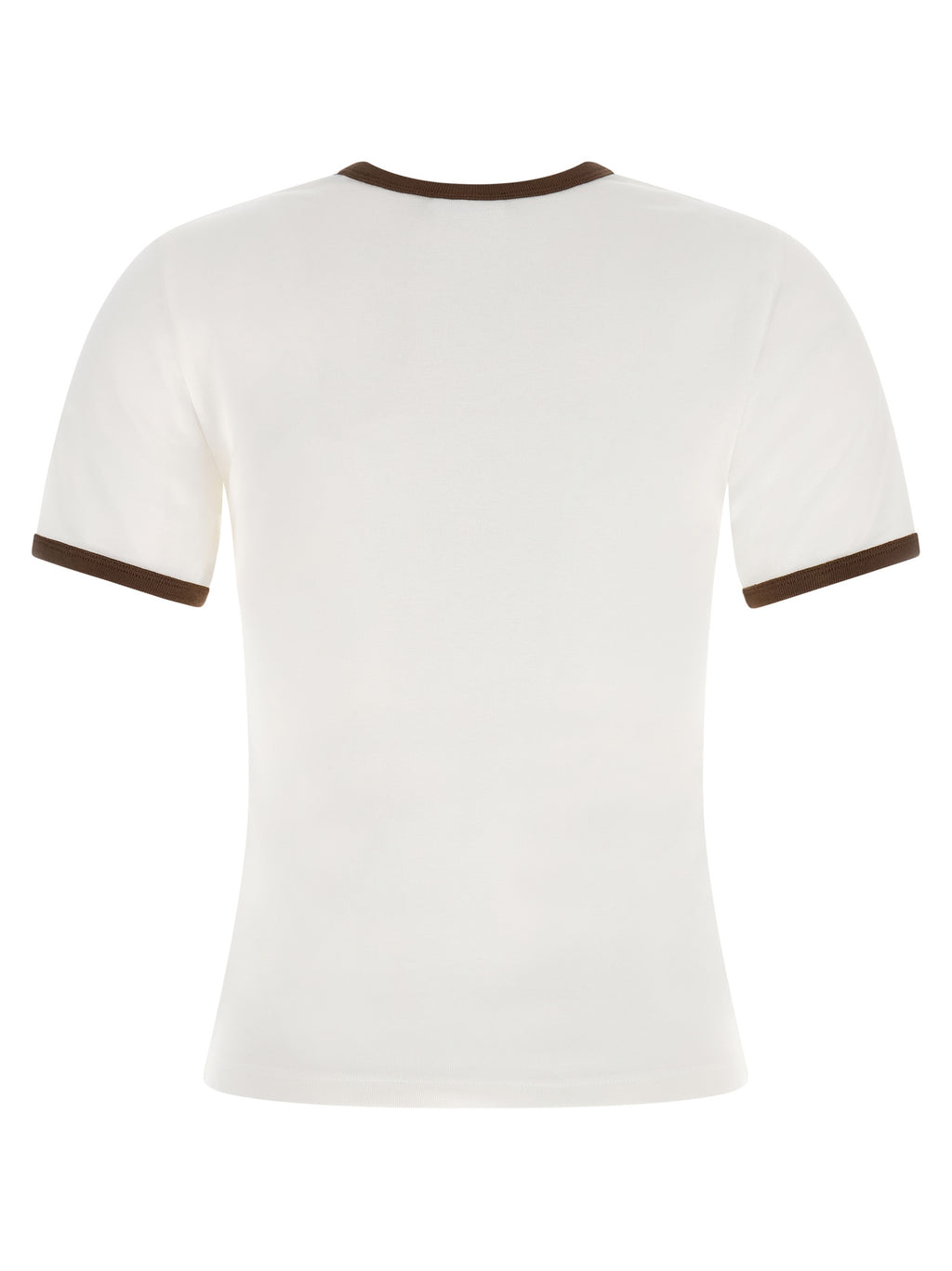 Courrèges Brown Cotton T-Shirt