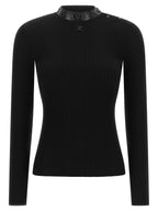 Courrèges Black Viscose Cardigan