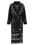 Alanui Black Virgin Wool Coat