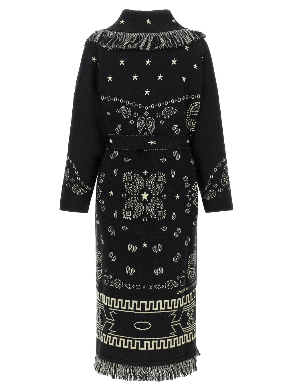 Alanui Black Virgin Wool Coat