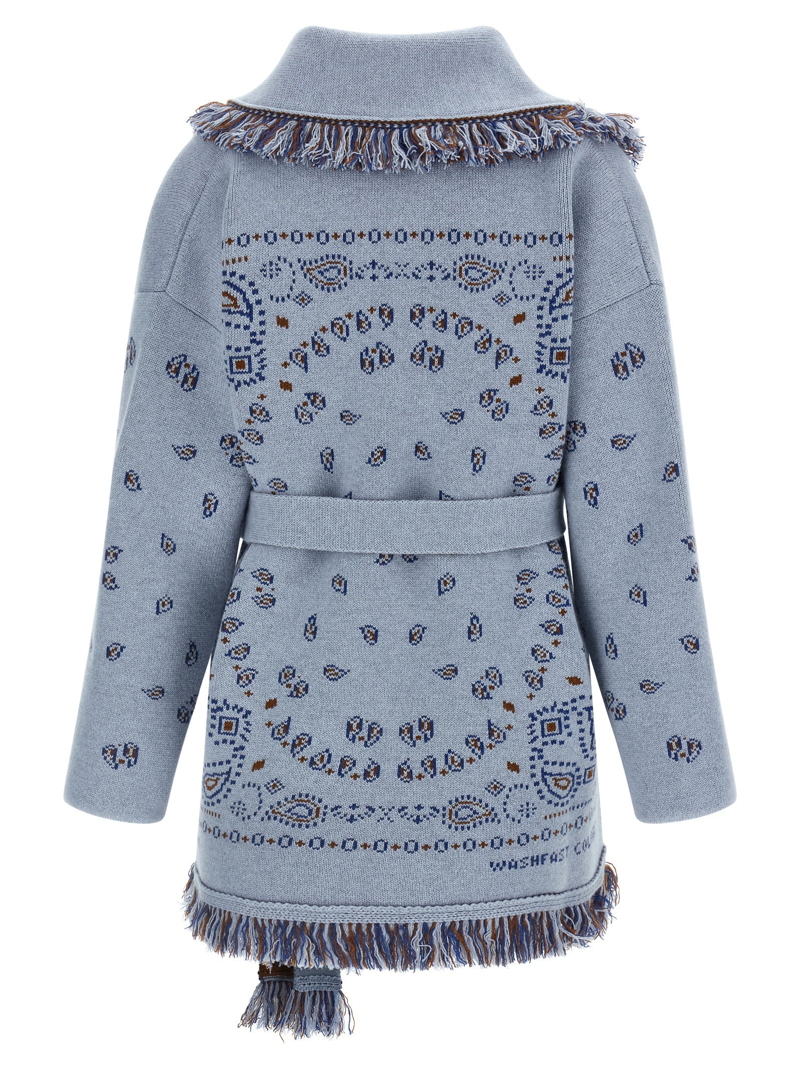 Alanui Blue Cashmere Cardigan