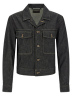 Lemaire Blue Cotton Denim Jacket