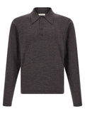 Lemaire Brown Wool Polo Shirt