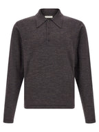 Lemaire Brown Wool Polo Shirt