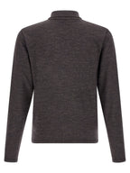Lemaire Brown Wool Polo Shirt