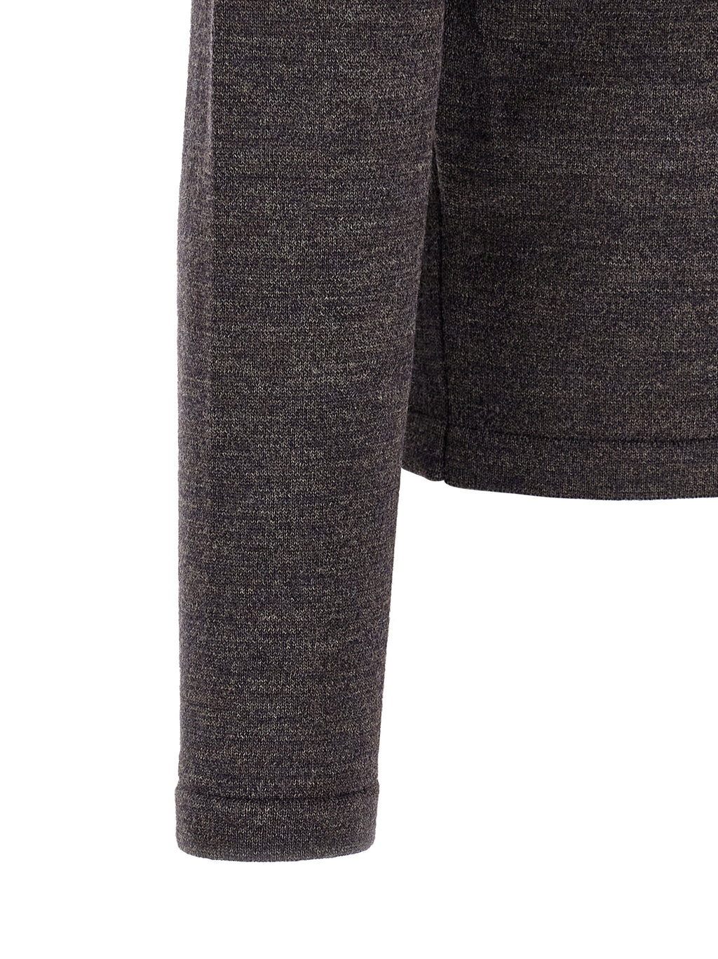 Lemaire Brown Wool Polo Shirt