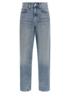 Agolde Blue Cotton Straight-Leg Jeans