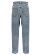 Agolde Blue Cotton Straight-Leg Jeans