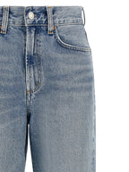 Agolde Blue Cotton Straight-Leg Jeans