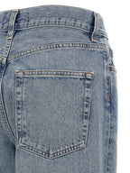 Agolde Blue Cotton Straight-Leg Jeans