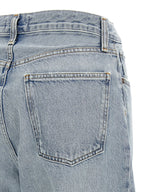 Agolde Blue Cotton High-Waisted Jean