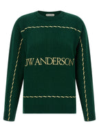 J.W.Anderson Bicolor Wool Cardigan