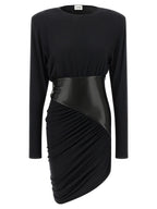 The Andamane Black Viscose Short Dress