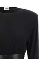 The Andamane Black Viscose Short Dress