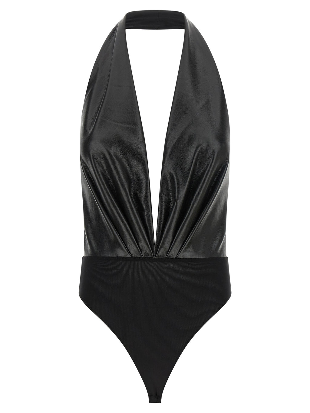 The Andamane Black Polyester Bodysuit