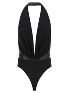 The Andamane Black Polyester Bodysuit