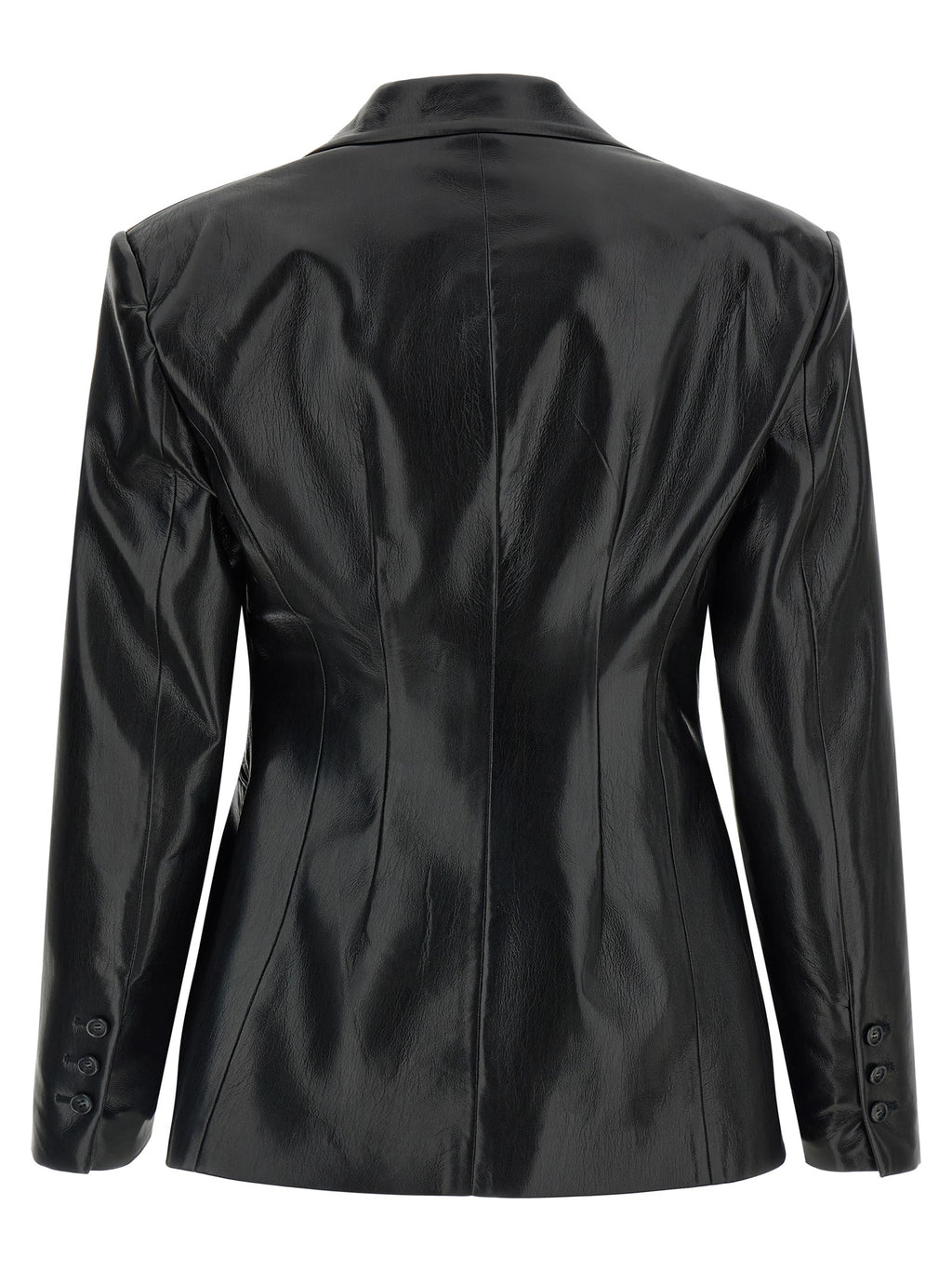 The Andamane Black Polyester Blazer