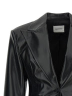 The Andamane Black Polyester Blazer