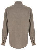 Brunello Cucinelli Gray Cotton Blouse