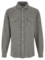 Brunello Cucinelli Gray Cashmere Blouse