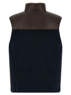 Brunello Cucinelli Blue Wool Sleeveless Jacket