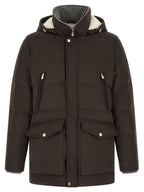 Brunello Cucinelli Brown Polyamide Parka