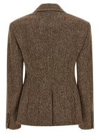 Brunello Cucinelli Brown Virgin Wool Blazer