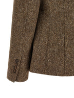 Brunello Cucinelli Brown Virgin Wool Blazer