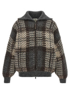 Brunello Cucinelli Gray Fabric Cardigan