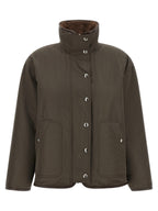 Brunello Cucinelli Brown Lamb Leather Biker Jacket