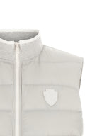 Brunello Cucinelli Gray Polyester Sleeveless Jacket