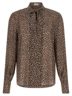 Brunello Cucinelli Brown Silk Blouse