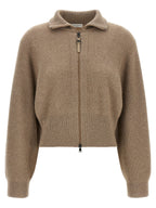 Brunello Cucinelli Brown Cashmere Cardigan