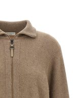 Brunello Cucinelli Brown Cashmere Cardigan
