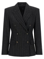 Brunello Cucinelli Gray Virgin Wool Blazer
