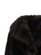 BLANCHA Brown Lamb Fur Full-Length Jacket