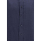Brunello Cucinelli Blue Cotton Dress Shirt