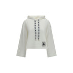 Moncler White Cotton Sweatshirt