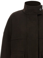 Alberto Biani Brown Wool Bomber