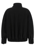 Alberto Biani Black Wool Bomber