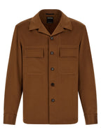 ZEGNA Brown Cashmere Blouse