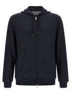 Brunello Cucinelli Blue Cashmere Sweatshirt